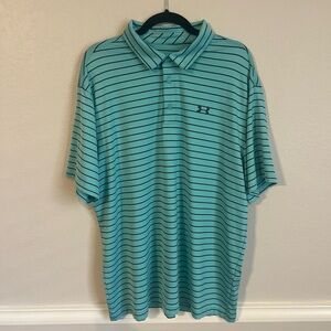 Blue With Black Stripes Under Armour The Playoff Polo Size XXL